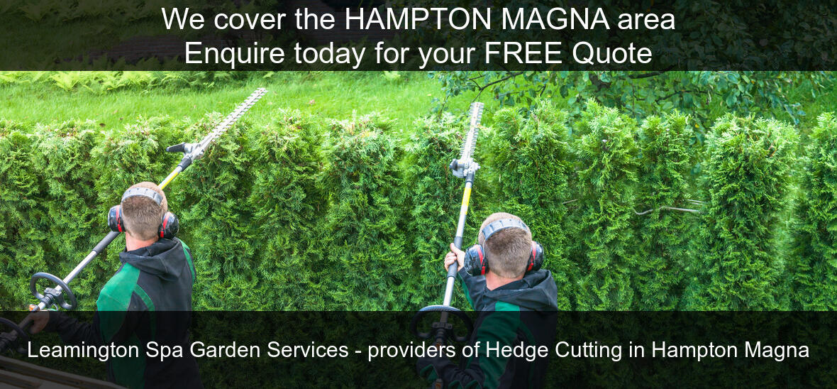 Hampton Magna hedges cut by us